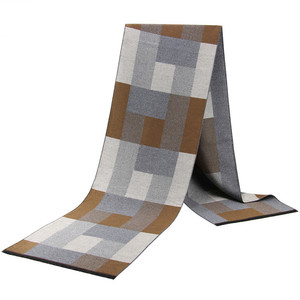 Bufanda de Invierno de Lujo para Hombre, 100% Lana, Ecológica, con Aislamiento Térmico, Diseño a Cuadros, Accesorio de Moda Masculino - Product Image 4