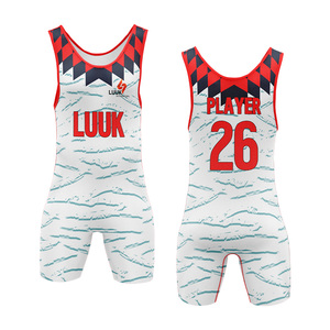 Singlet de Lucha para Hombre, de una Pieza, con Estampado por Sublimación, de Secado Rápido, Ajustado, para Artes Marciales, Talla Adulto - Product Image 1