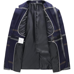 Traje de Negocios de Doble Botonadura Estilo Italiano de Alta Calidad 100% para Hombre, Conjunto de Blazer y Chaleco, Tallas Grandes, Transpirable e Impermeable - Product Image 4