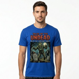 Camiseta Gráfica Azul Personalizada para Hombre, Diseño de Transmisión de Emergencia, Estilo Vintage, Ropa Urbana, Algodón, Fabricante, Suministro al por Mayor - Product Image 2