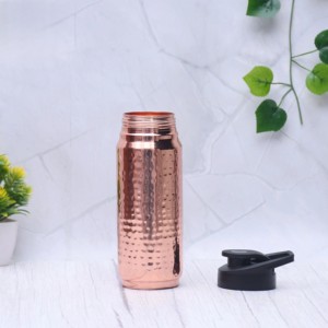 Botella de Cobre de Estilo Indio Tradicional, Auténtico Recipiente de Agua Ayurvédico para el Hogar y Restaurantes, Cobre Reutilizable Ecológico - Product Image 5