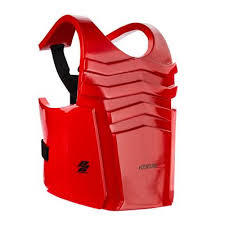 เสื้อเกราะป้องกันอกสำหรับชกมวย MMA ยี่ห้อ Lawd Sports สีขาว ทำจาก PVC/หนัง/PC ลายเป้าหมายสีน้ำเงิน ระบายอากาศได้ดี ปรับขนาดได้ ออกแบบตามสั่ง สำหรับฝึกซ้อม - Product Image 5