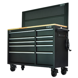 Matte Black Powder Coated Steel 10 <b>Drawer</b> <b>Tool</b> Cabinet Family keywords: for Garage Workshop Storage Use - Product Image 1
