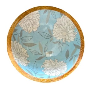 Bol à salade en bois d'acacia fait main et personnalisé, finition émaillée, pour servir des fruits, des pâtes ou des nouilles - Product Image 3