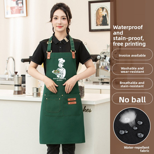 Delantales de Trabajo Resistentes Populares en Oferta, Delantales de Cocina para Chefs con Logotipo Personalizado - Product Image 1