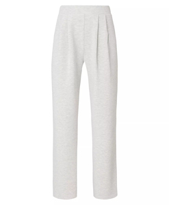 Pantalon évasé sans couture pour femme avec taille côtelée croisée en V, effet froncé invisible, jambes évasées, pantalon large de sport - Product Image 2