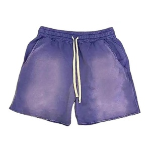 Shorts en molleton de coton pour hommes, vente en gros OEM, broderie personnalisée, imprimé, pour la gym, la course, l'entraînement, avec poches zippées - Product Image 5