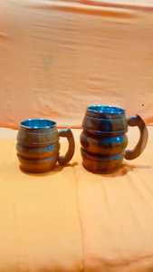 Eco-Friendly Polished Wooden Viking <b>Mug</b> with Hand Carved Engraving and Animal Design-Valentine's Day & Halloween Gift - Product Image 6