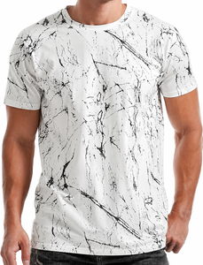 T-shirt décontracté à manches courtes 100 % coton pour homme de la marque AMY, coupe classique, personnalisable avec logo, vente en gros - Product Image 4