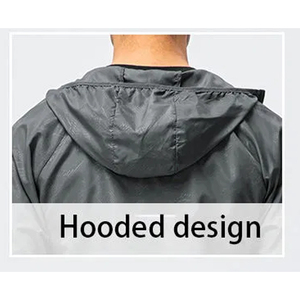 Fashionable Street Style Nylon Track Jacket Lightweight Solid Color Full Zip Up Tracksuit Set Low MOQ Sportswear Gym Windbreaker - Product Image 5