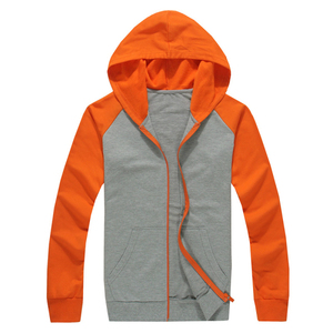 Wholesale Full Zip Cotton <b>Hoodie</b> Raglan Sleeves Lightweight Street Style <b>Men's</b> Regular Fit Solid Zipper <b>Hoodie</b> Low MOQ - Product Image 5