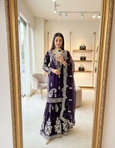 ชุดชาราร่าพร้อมสวมใส่ ดีไซน์ใหม่มาแรง พร้อมผ้าคลุมไหล่ สำหรับงานปาร์ตี้ ชุดชาราร่าปักลายหนัก - Product Image 4