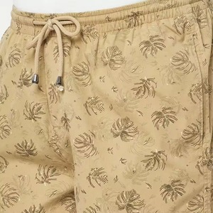 Short de bain pour homme en tissu brossé doux, coupe confortable, taille élastique avec cordon de serrage, impression personnalisée sur toute la surface - Product Image 5