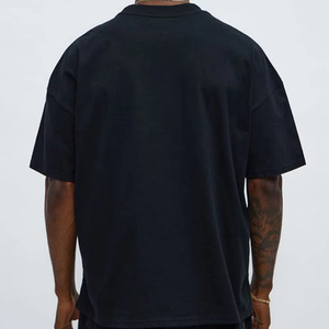 Camisetas de Algodón Oversize para Hombre con Gráficos Desgastados, Número 93, Cuello Redondo, Estilo Urbano, Moda Casual, Venta al por Mayor, Suministro a Granel Personalizado - Product Image 2