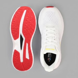 White Low Ankle Running <b>Shoes</b> <b>for</b> <b>Men</b> Breathable Lace Up Sports Sneakers Lightweight Cushioned Footwear <b>for</b> Training and Fitness - Product Image 2