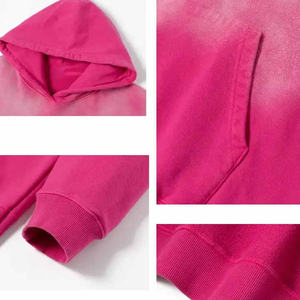 Nouveau design, sweats à capuche pour hommes effet délavé, les plus vendus, faible MOQ, vente en gros, sweats à capuche pour hommes effet délavé en grande quantité - Product Image 4