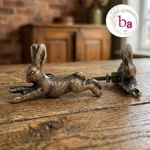 Poignée de meuble réglable en fonte Ba Leaping Rabbit, forme originale moderne, durable, pour tiroirs de cuisine et chambre - Product Image 1