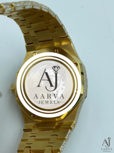 AARVA JEWELS นาฬิกาเพชรหรูหราสำหรับทุกเพศรอนดา ทอนโน กรณีสเตนเลสสตีล อนาล็อก ควอตซ์ 42 มม. สาย 20 ซม. ตัวล็อคแบบซ่อนเรืองแสง - Product Image 3
