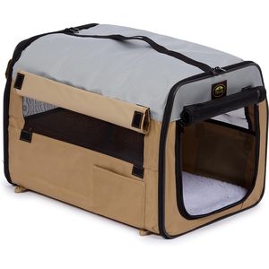 Lightweight Easy <b>Folding</b> Zippered Pet <b>Crate</b> Convenient Travel-Friendly Pet Cage & House - Product Image 3