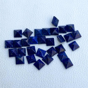 Pierre précieuse naturelle Lapis Lazuli en forme de pyramide carrée, 5mm 6mm 7mm 8mm 9mm 10mm, bonne brillance, pour bijoux faits à la main, vente en gros, produits phares - Product Image 4