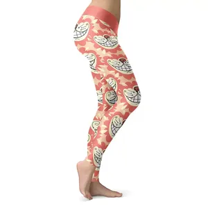 Leggings de yoga pour femmes de haute qualité à taille élastique, nouveaux collants de sport sans couture, logo personnalisé, pantalons de fitness confortables pour la course à pied - Product Image 3