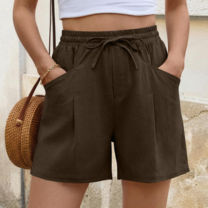 Servicio OEM, Pantalones Cortos Casuales para Mujer en Color Sólido, Producto Más Vendido, Transpirables, MOQ Bajo, Pantalones Cortos Casuales para Mujer en Venta - Product Image 6