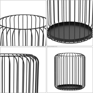Porte-bougie en fil métallique noir, support décoratif pour bougie de table, pour la maison, le salon, la salle à manger et la décoration intérieure - Product Image 4