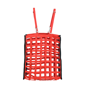 Premium Red Nylon Horse Hay <b>Bag</b> Slow Feed Hay <b>Net</b> Large Capacity Adjustable Strap Durable Stable Feeding <b>Bag</b> Heavy Duty - Product Image 4