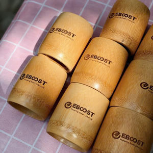 Taza de Bambú Natural para Bebidas y Café, Grabada con Logotipo Personalizado por Láser, Ecológica, para Camping, 150-300 ml, Eco2go Vietnam - Product Image 1