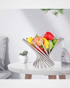 Panier à fruits en acier inoxydable de grande capacité pour le rangement des fruits dans la cuisine avec une construction en fil métallique durable et résistant à la rouille - Product Image 4