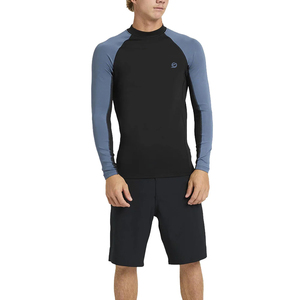 Rashguard respirant, antibactérien, à séchage rapide, manches longues, taille adulte, 100% polyester, pour hommes. - Product Image 6
