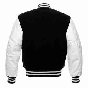 Chaqueta Varsity Personalizada de Lana y Cuero de Calidad para Hombre y Mujer, Chaqueta de Trabajo de Invierno con Bordado Personalizado - Product Image 2