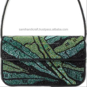 Indian Bohemian Style Handmade Beaded Women's Clutch Elegant <b>Boho</b> Style Evening Party Shoulder Bags Bags Cosmetic Bags & Cases - Product Image 3