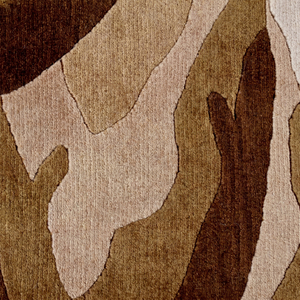 Alfombra Floral Antideslizante Ecológica Hecha a Mano en Color Beige Marrón Golden Dahlia, Alfombra de Lana de Lujo con Diseño Floral Grande para Sala de Estar - Product Image 2