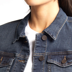 Latest Fashion <b>Jacket</b> <b>Spring</b> Autumn 100% Cotton Thin Turn-Down Collar Embroidered Motorcycle <b>Jacket</b> Casual <b>Women</b> Denim <b>Jacket</b> - Product Image 4