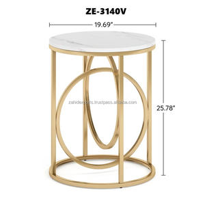 Table basse ronde de luxe de designer, pieds en fer faits à la main, écologique, pour salon, événements, style industriel, Zahid Exports - Product Image 4