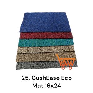 Tapis de sol antidérapant CushEase Eco 16x24 pouces, motif de bienvenue, en polyester, pour la maison et l'hôtel, pour les portes de salle de bain - Product Image 2