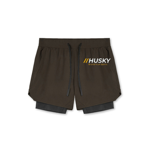 Shorts de Compresión Unisex de Nailon y Spandex, Cintura Alta Elástica, Bolsillo Oculto, Logotipo Personalizado, Secado Rápido, Ligeros, Transpirables, hasta la Rodilla - Product Image 3