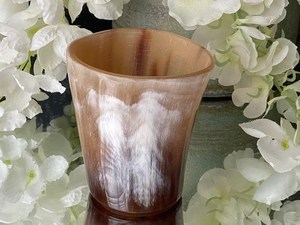 Couvre-verre en corne naturelle écologique |   Impression typographique artisanale de style viking pour usage quotidien, disponible en usine - Product Image 6