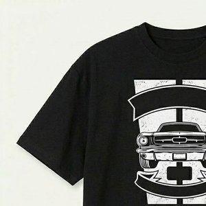 Camisetas de Hombre de Alta Calidad, 100% Algodón, Estampadas o Lisas, Manga Corta, Holgadas, Estilo Urbano, Hombros Caídos - Product Image 6