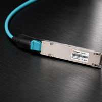 Câble optique actif AOC à connecteur OSFP à ailettes compatible NVIDIA Mellanox 800G pour Quantum-2 InfiniBand NDR