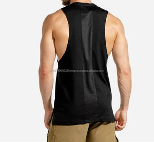 Débardeurs de travail sans manches respirants pour hommes, grande taille, légers, confortables, tricotés pour la salle de sport, la course à pied, le fitness, les activités de plein air - Product Image 3