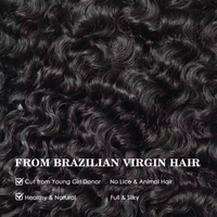 G.S. Extensiones de Cabello Humano Virgen 100% Natural, Estilo Pixie Curl, Listas para Enviar