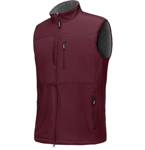 Gilet softshell polaire sans manches pour homme, zippé, coupe-vent, léger, veste d'extérieur pour le cyclisme hivernal - Product Image 3