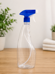 500ml for Blue Regular Shape PET <b>Plastic</b> Trigger Spray <b>Bottle</b> <b>Empty</b> for Household Cleaning Detergent and Skin Care Packaging - Product Image 1