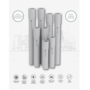 Factory Supply PVC Electrical <b>Conduit</b> Pipe Heavy Duty Insulated PVC <b>Cable</b> Protection Pipes for Residential and Commercial Use - Product Image 4