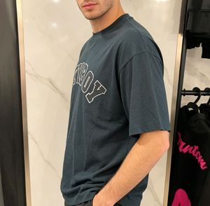 OEM ODM Boxy T-<b>Shirt</b> 100% Cotton O-Neck Regular Fit Short Sleeve Short Length for Breathable Anti-shrink Casual - Product Image 3