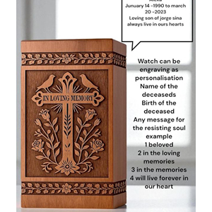 Decorative Wooden Keepsake Urn <b>Set</b> for Family Sharing urn Memorial Keepsake urn by AYAANS - Product Image 6