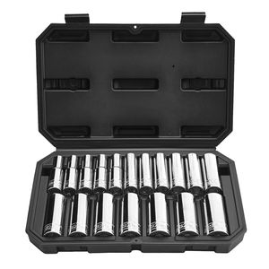 Set di Chiavi a Bussola da 18 Pezzi con Attacco da 1/2 Pollice, Misure Metriche 10-27mm, Include Bussole da 19mm e 32mm, Custodia Trasparente per Meccanici - Product Image 5