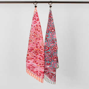 Sustainable Hand Block Bandana For Summer Styling Cotton Eco-Friendly Multi Color Girls <b>Square</b> <b>Scarf</b> Neckerchief - Product Image 2